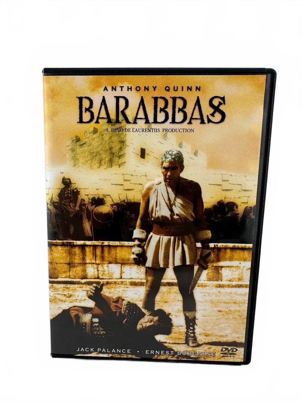 Barabbas DVD Starring Anthony Quinn - Vintage Biblical Drama by Columbia Picture